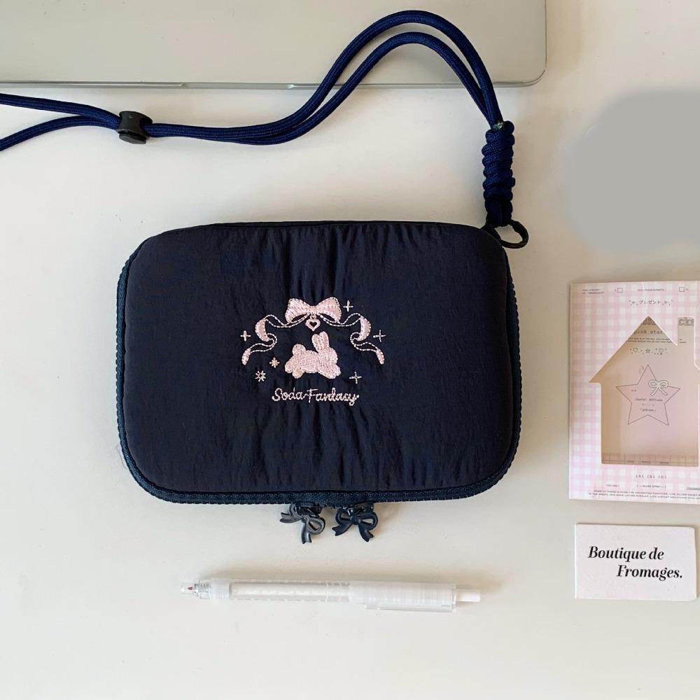 Ultra-thin Passport Holder Card Holder Passport Clip Portable Fold Purse  Women темно-синий