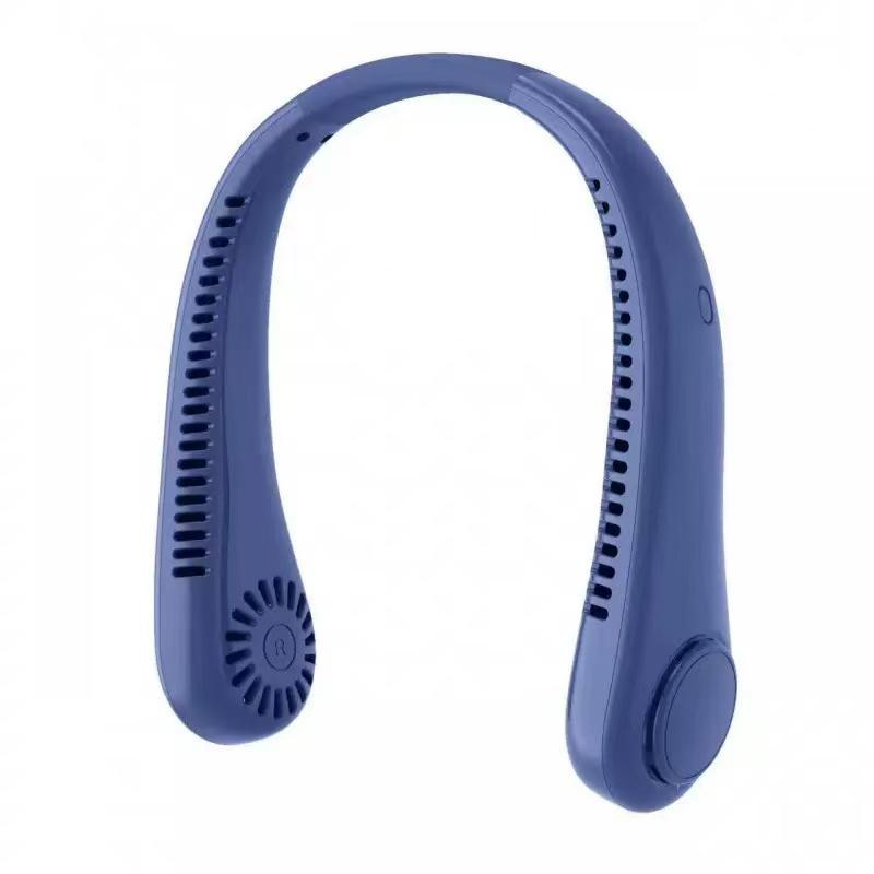 2026 New Mini Neck Mounted Fan Portable Bladeless Neck Rechargeable Air Cooler 3 Speed Mini Summer Sports Fan Outdoor Long Endur