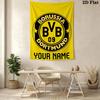 Custom Name Dortmund Wall Tapestry Aesthetic Wall Hanging Printed Fabric Blanket Decorative Tapestries for Bedroom Living Room Home Decor