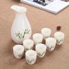 Japoński Ceramiczny Zestaw do Sake i Wina Qiwei 9-elementowy