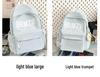 Color Block Canvas Backpack for Girls – Large Capacity School Bag