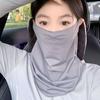 Sun Protection Guard Quick-Dry Fabric Ice Silk Face Guard with Breathable Mesh Cooling Fabric Extended Neck Gaiter Face Guard