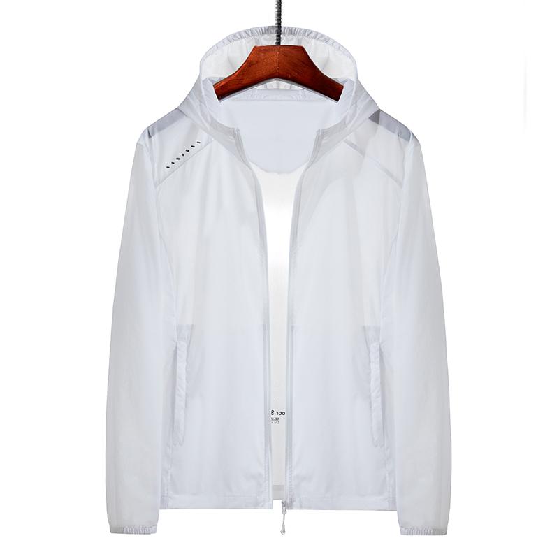 Plus Size 8xl Summer Zip Pockets Uv Sun Protection Skin Coats Men Breathable Ultra-light Windbreaker Hooded Casual Jackets