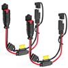 2-Pack 1FT SAE Extension Cord For NOCO Genius Smart Battery Chargers, 14AWG Heavy Duty SAE Connector Cable,For Car