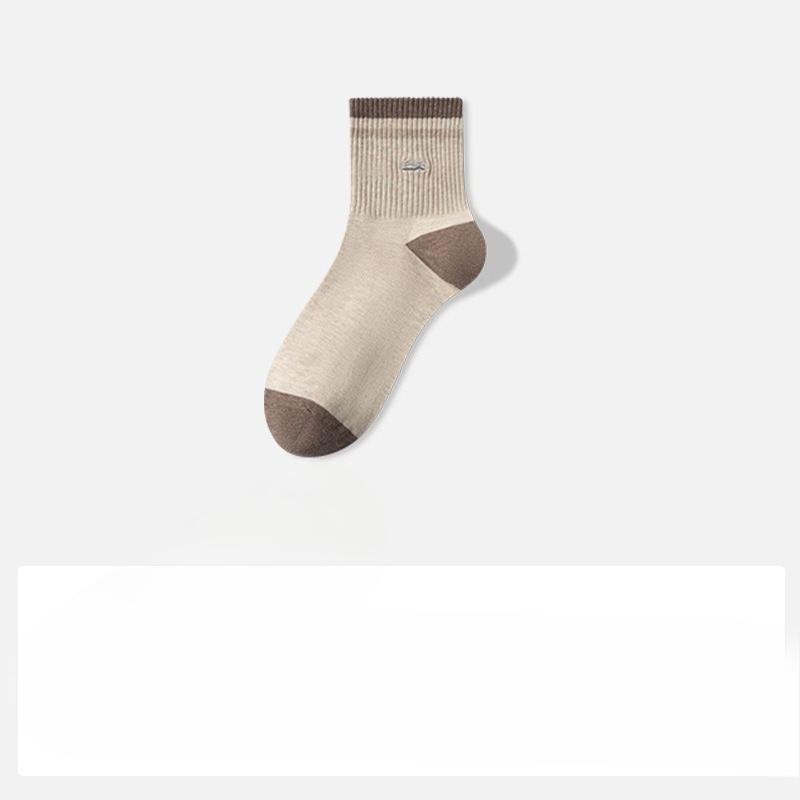 Cotton Socks for Men, Summer Season, Pure Cotton Mid-calf Socks, Sweat-absorbing, Antibacterial and Deodorizing, for Sports Activities