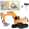 1:24 RC Engineering Van Remote Control Excavator Metal Children Toy Model Car Kid Gift