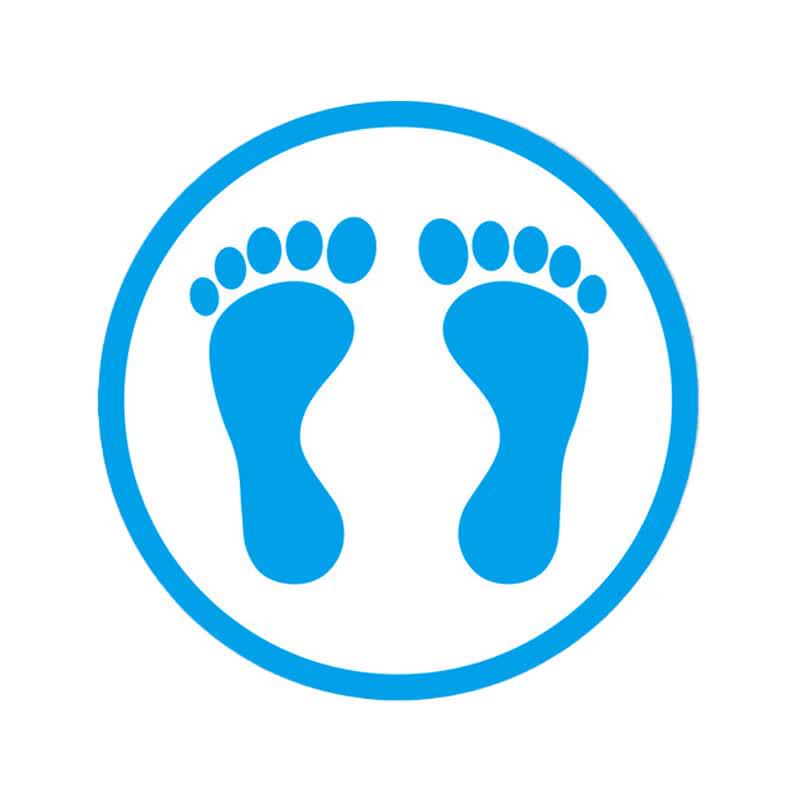 Wear-Resistant PVC Floor Spot Marker Decal