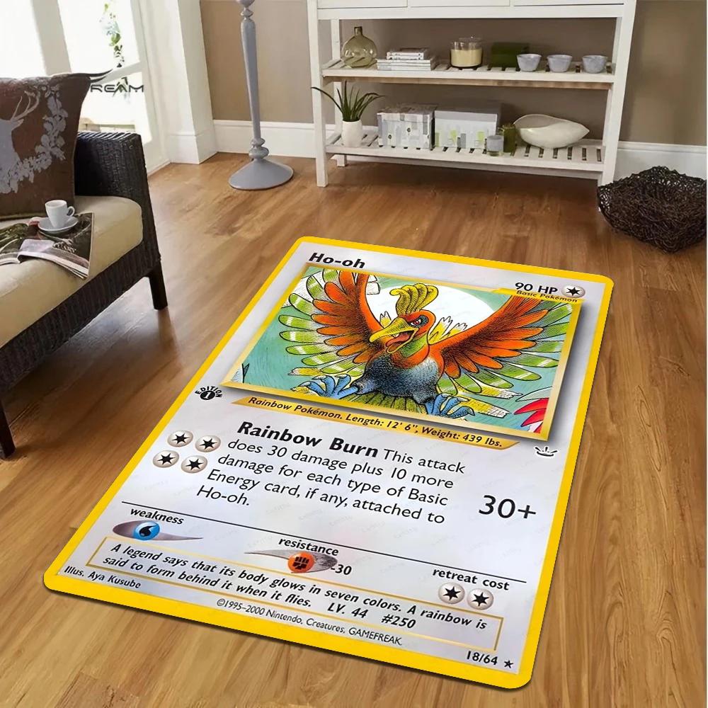Anime Cartoon Pokemon Pidgey Print Carpet for Living Room Decor Bedroom Bedside Rug Sofa Area Floor Mat Fan Gift Mats