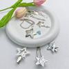 8pcs Silver Metal Star Hair Clip Comfortable And Secure Hair Accessories For Women And Girls Suitable For Weddings