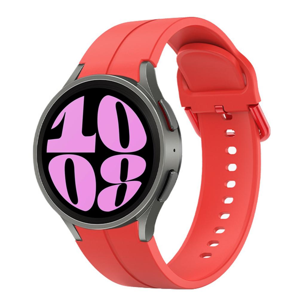 Silicone Band for Samsung Galaxy Watch 7/6/5/4 44mm 40mm/5 Pro 45mm Bracelet Galaxy Watch 4/6 Classic 47mm 43mm 46mm 42mm Strap
