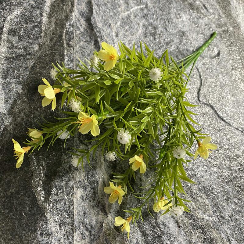 Artificial 7 Branch Orchid Flower Arrangement For Photography Home Decor