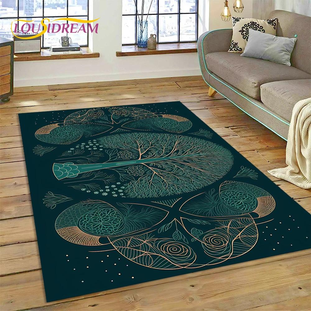 Tree of Life Nature Viking Yggdrasil Norse Carpet Rug for Bedroom Living Room Home Sofa Decoration,Child Large Decor Floor Mat