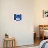 Mediterranean Window Photo Key Holder, Wall Mount Picture Frame Key Hanger, Decorative Window Key Hook Rack for Home, Office