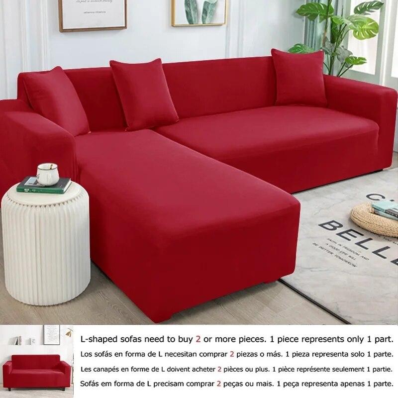 1/2/3/4 Seater Stretch Spandex Sofa Cover All Inclusive Couch Slipcovers Living Room Furniture Protector