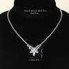 Hot Selling Bridal Necklace - Water Drop Zirconia Design with Diamond-Inlaid Details