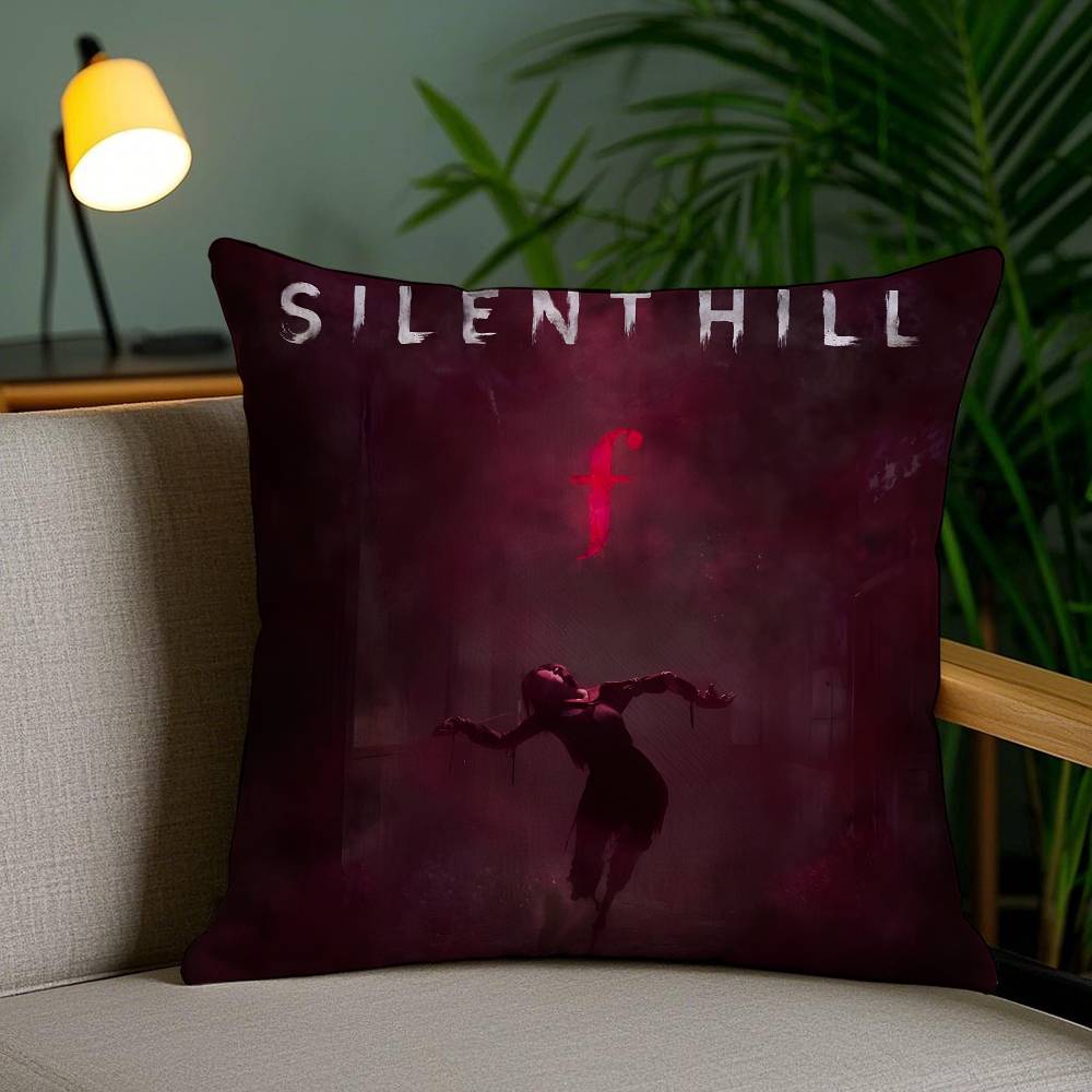 

Honor Art S-Silent Hill F-MT Beautiful Pillow Case Anti-dustmite Pillowcase Invisible zipper silky short plush Sofa cushion 12x12Inch