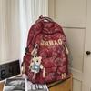 Schoolbag1011 New School Bag Boys and Girls Junior High School Students High School Students Printed Backpack Fifth and Sixth Grade Travel Backpack