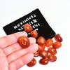 [Sedona Magic] Carnelian Rune Stone Set of 25, Includes Pouch, Rune Stones, and a Rune Divination Set with Pouch and Instructions in Japanese