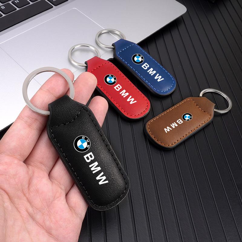 Leather Car Keychain Keyring Anti-Loss Key Holder Gift For BMW 1 2 3 4 5 7 Series X1 X3 X4 X5 X6 X7 F10 F20 F30 G20 G30 F15 F16 cyfp80