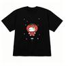 Unisex Cute Cartoon Fruit Character Graphic Tshirt Star Moon Print Crewneck Short Sleeve Casual Kawaii Streetwear Tee