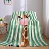 Bubble Giraffe Flannel Blanket Warm Soft Halloween Christmas Couch Warm Cozy Decorative Decor Gift For All Season