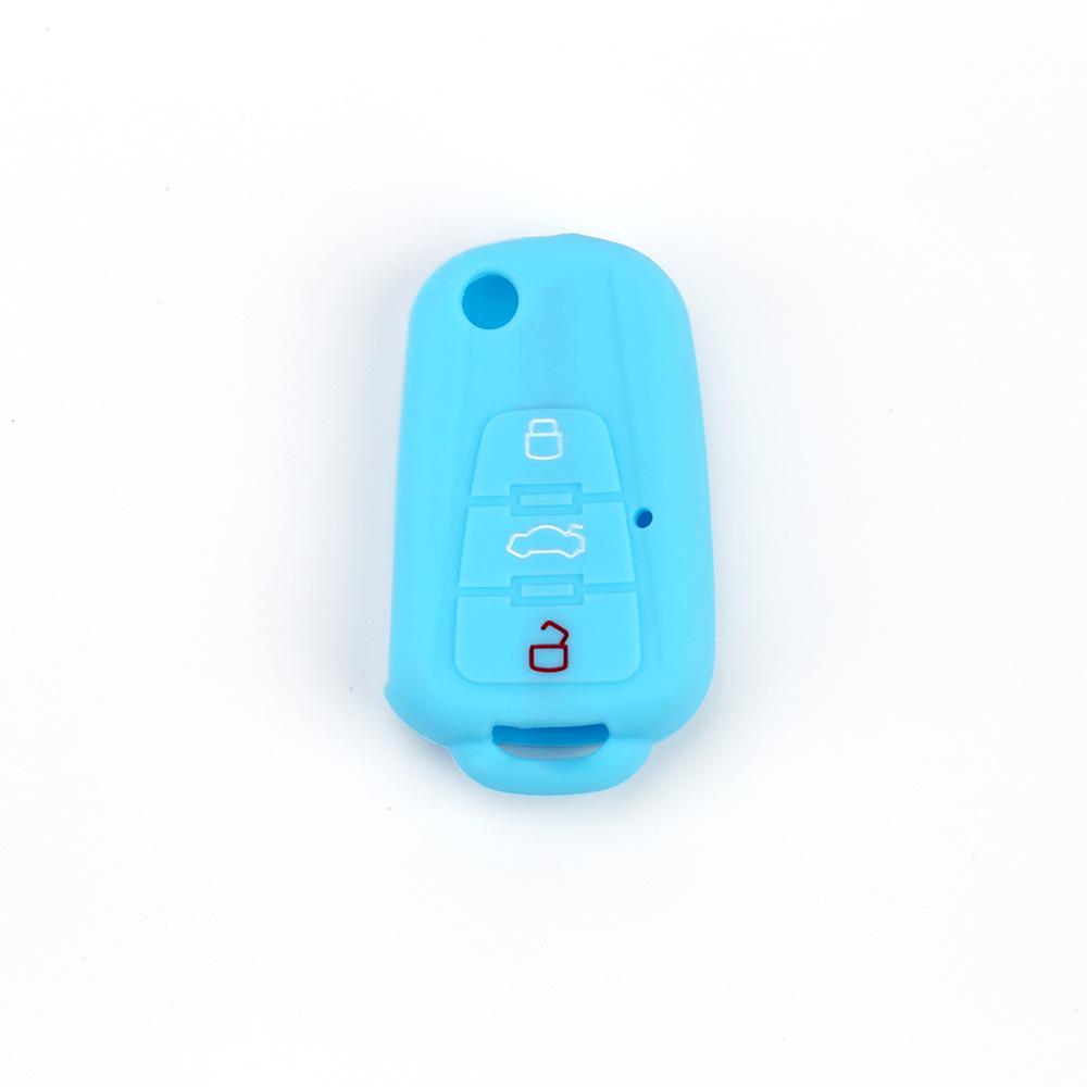 Suitable for Roewe 360   Folding 3-button Silicone Key Bag for MG GS Key Cover Soft Rubber Car Anti-theft Remote Control Cover