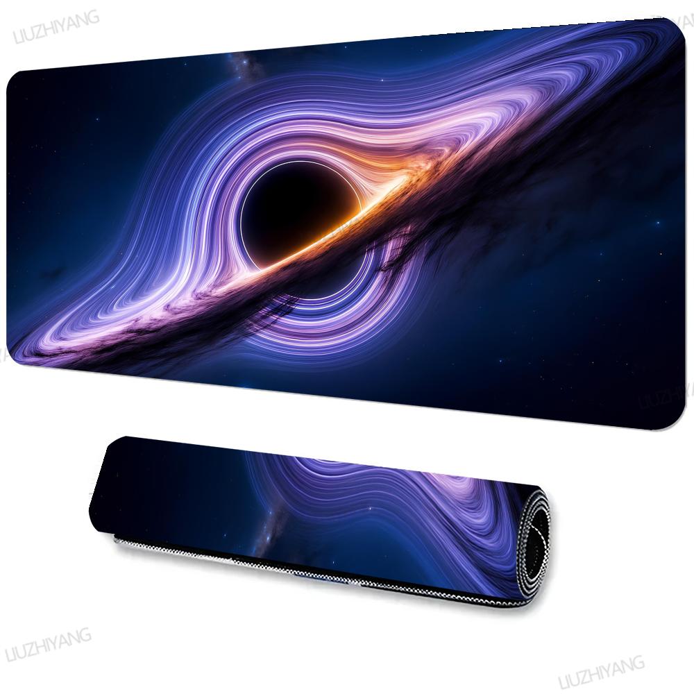 Cosmic Black Hole Mouse Pad XXL Large Anti-Slip Rubber Esport Gaming MousePad Durable Thick Seam Edge Office Gamer Long Desk Mat