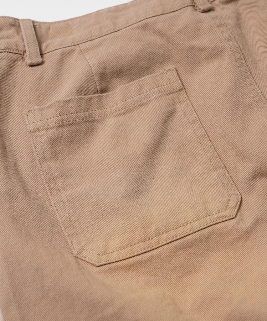 FRIZMWORKS Washed Cotton One Tuck Pants _ Beige