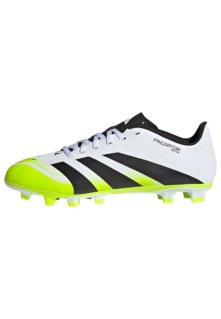 

Adidas Predator Club FXG NTM37 Soccer Lemon Size cm Cleats, White/Core Black/Lucid (JH8847), 25.0