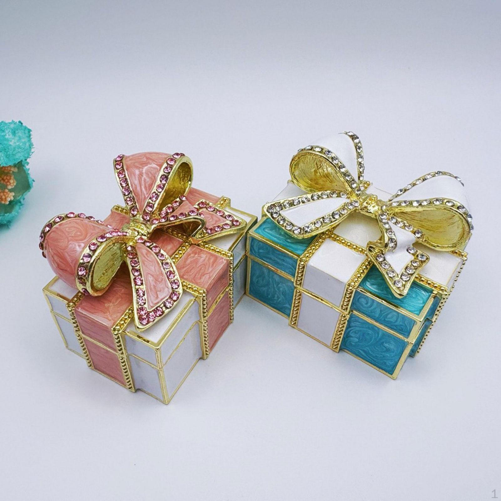 

Enameled Decorative Box Bowknot Gift for Valentine s Day Thanksgiving Birthday