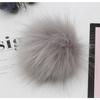47-tommers Falsk DIY Vaskebjørnspels Pom Poms Ball For Strikking Luer Tilbehør Hatter