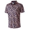 Flower Tree Leaf 3D Printed Casual Polo Shirt For Men Hawaii Vacations Oversized Short Sleeves T-shirt Summer Trend Lapel Tops