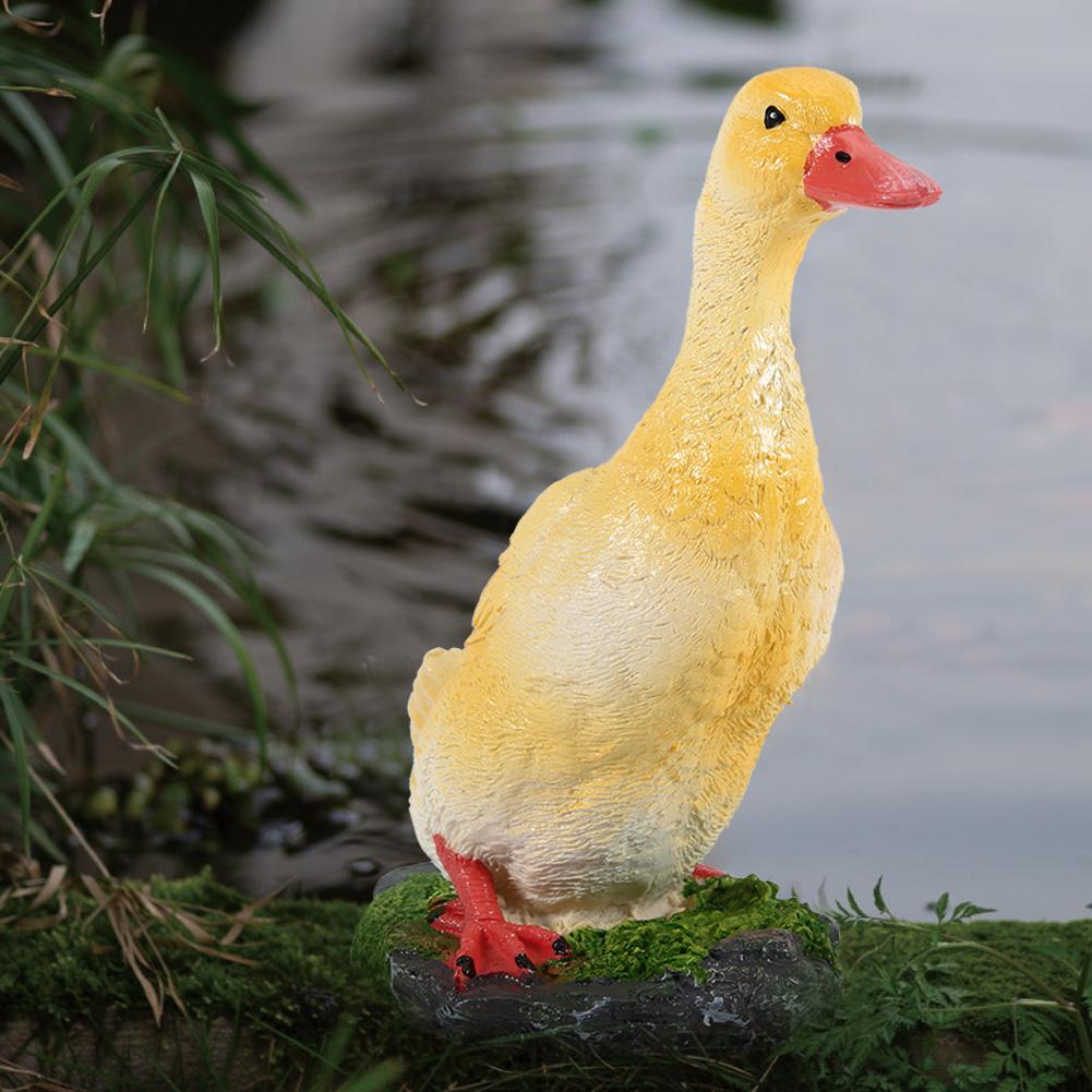 Simulation Duck Decor Artificial Resin Craft Animal Model Decoration for Home Garden Landscape