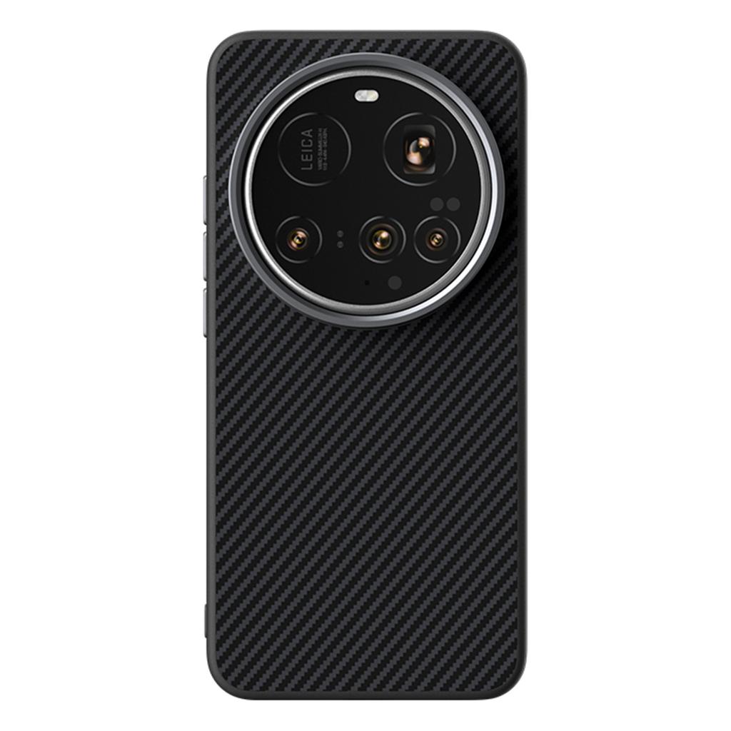 ABEEL For Xiaomi 15 Ultra Magnetic Case Carbon Fiber Texture TPU PC PU Phone Back Cover