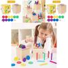 Wooden Shape Sorting Bucket For Toddler Cognitive Development