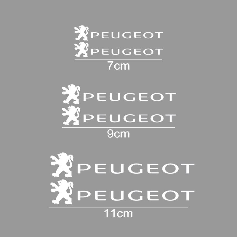 6pcs Car Brake Caliper Stickers Lettering Vehicle Decal for Peugeot 406 405 Q 205 3008 206 5008 308 208 408 508 407 107 307 Rifter