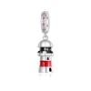 Copper Metal Eiffel Tower Pendant Bead Component Lighthouse Plane Pendant Bead Component Charm Bead Components Compatible With Authentic Original