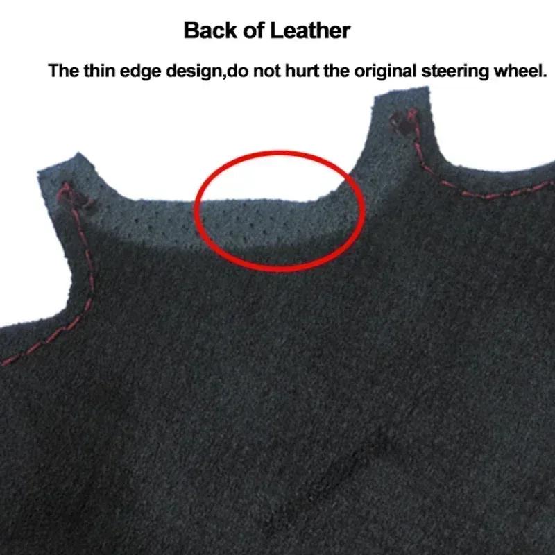 Hand Sewing Car Braid On Steering Wheel Cover for Jeep Commander (XK) 2006-2008 Grand Cherokee III(WK) 2005-2008 Accessories