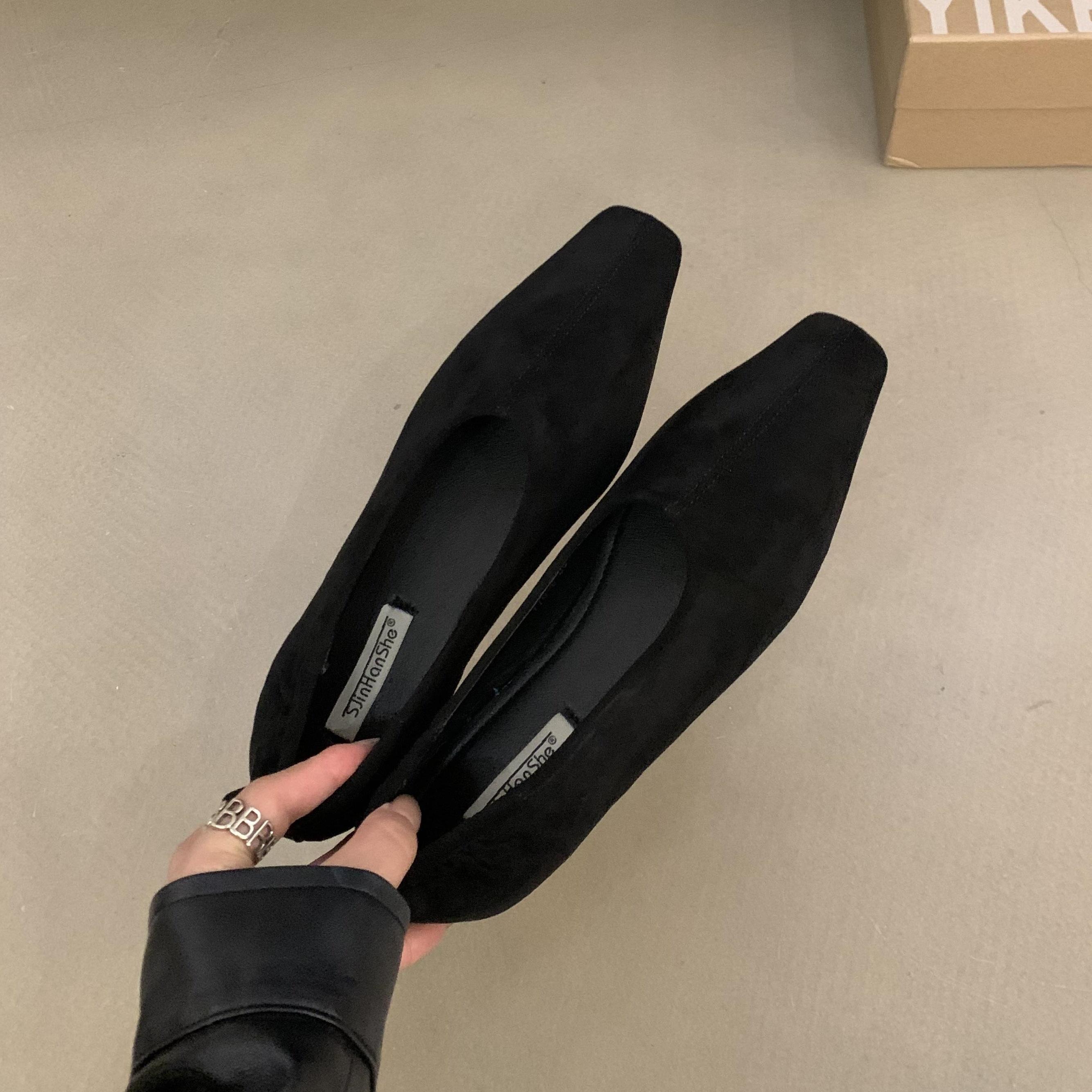 

Мода Bailamos Новый Бренд Женские Балетки с Круглым Носком, Неглубокие Слипоны, Мягкие, Повседневные, Платье, Балетки 39 чёрный