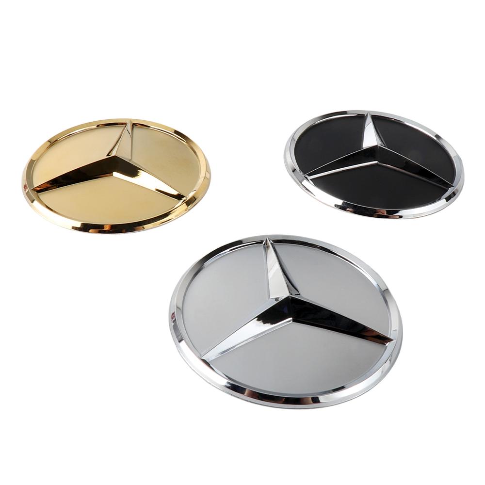 1pc Aluminium Car Steering Wheel Logo Circle Trim Sticker For Mercedes Benz AMG W211 W176 W177 W203 W204 W213 C300 Accessories