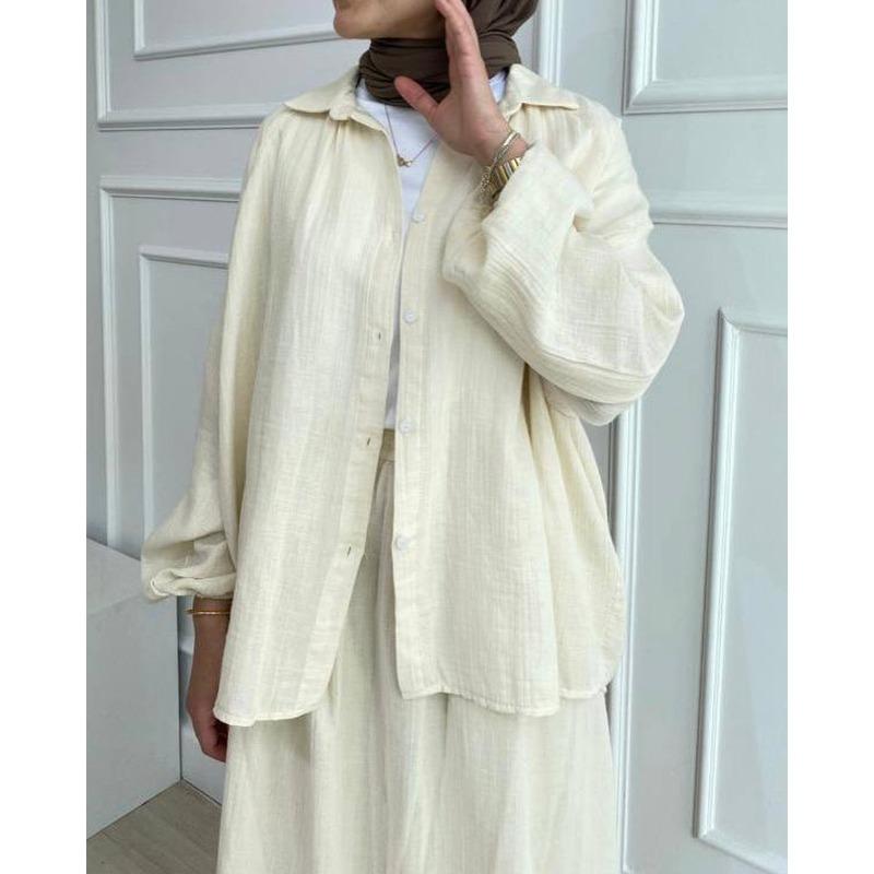 Women's Plus Size New Autumn Shirt Long Sleeved Skirt Fashion Casual Suit