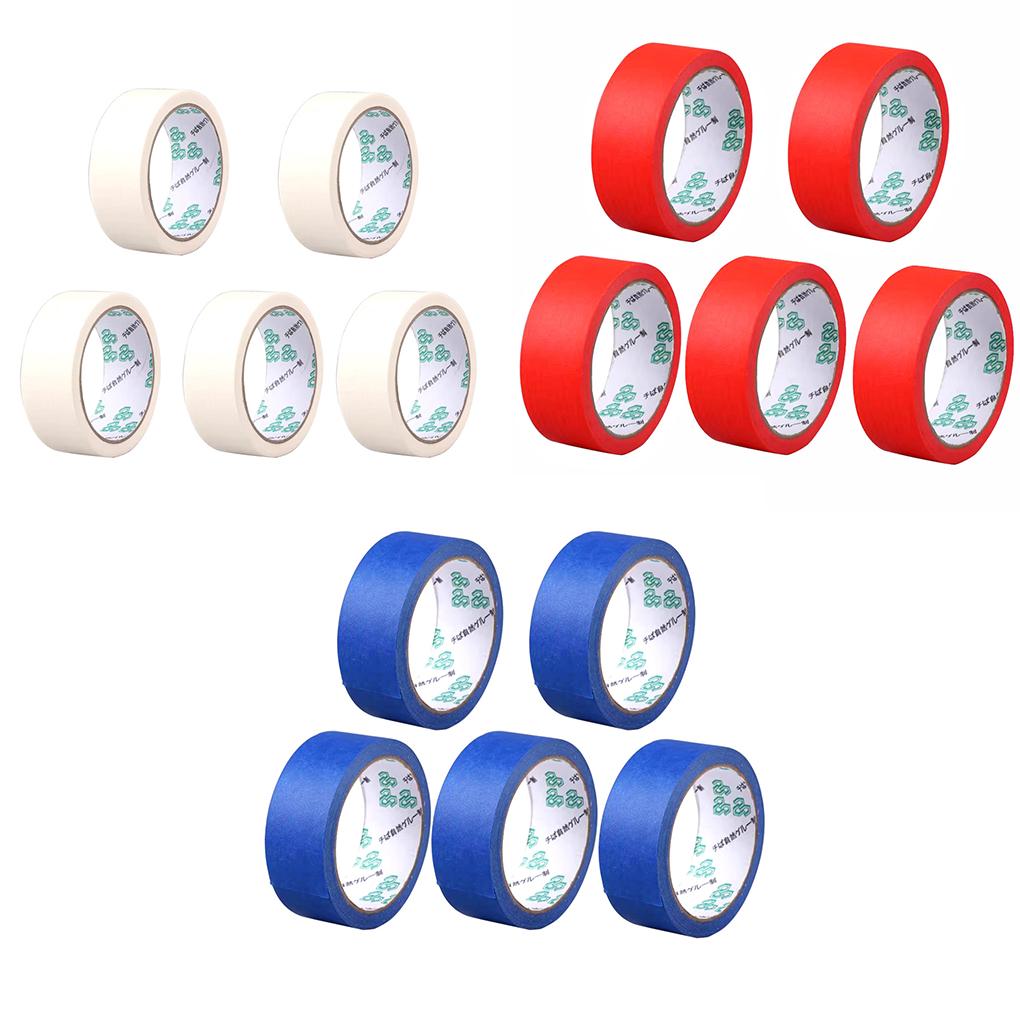 5 buc bandă de mascare din hârtie pentru broască, pentru pictură, bandă albastră pentru pictori, pentru decorarea interioară, bandă DIY