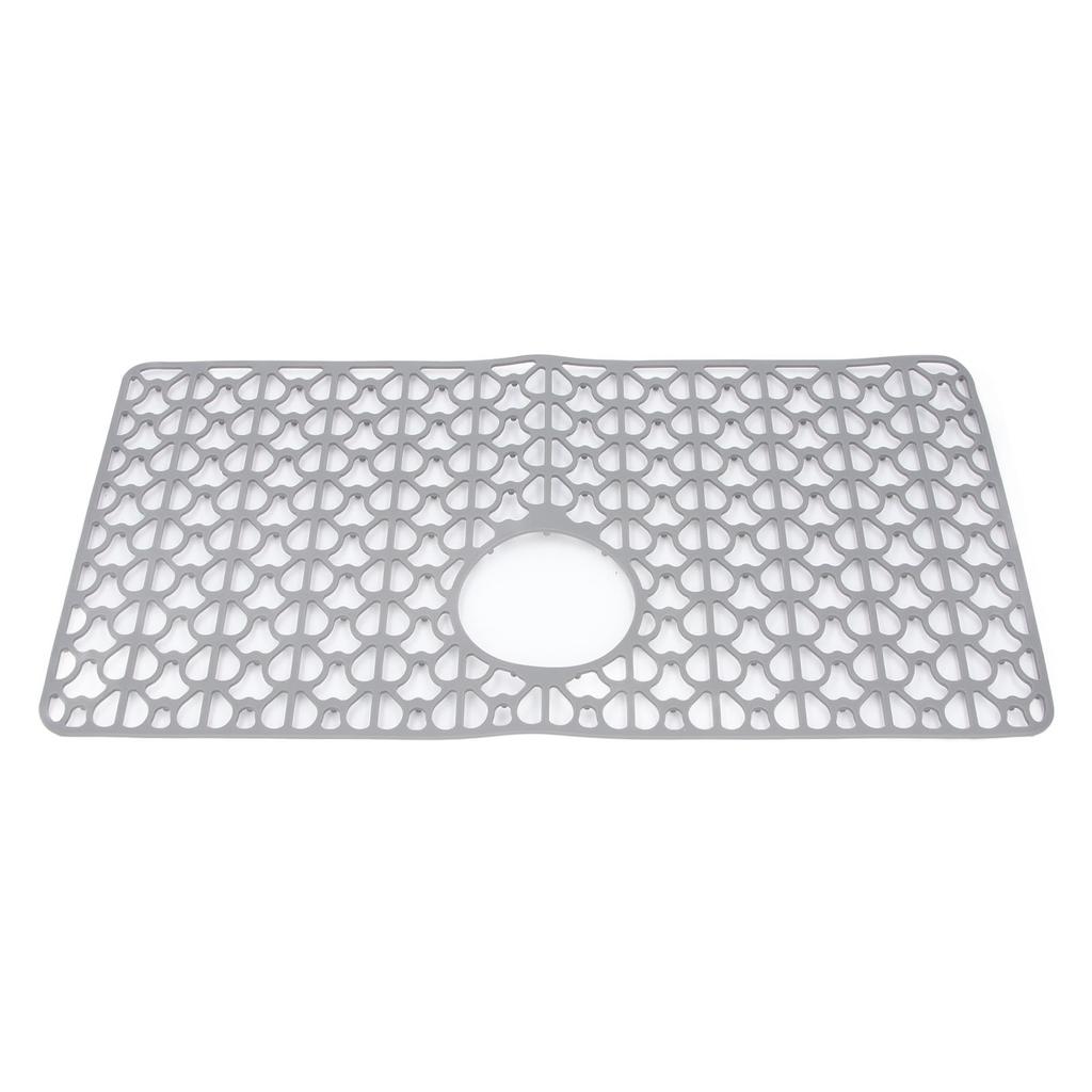 Kitchen Sink Mat Silicone Scratch Resistant Anti Slip Water Proof Reusable Multifunction for Dishes