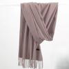 Fashion Tassels Women Scarf Shawls And Wraps Lady Designer Solid Female Hijab Stoles Long Pashmina Foulard Head Scarves