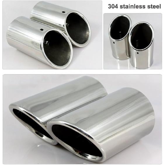 Dsycar Exhaust Tips Pair Compatible With VW Volkswagen JETTA 2009-2018/ SAGITAR 2011-2015 / POLO 2012-2014 / GOLF 7 2013-2015 / Compatible With BMW