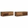 VidaXL Meubles TV 2 pcs vieux bois 80x31x25,5 cm bois d'ingénierie, banc TV, meuble hifi, centre de divertissement, buffet 861523