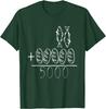 Die Speisung der 5000 Wunder Fisch Brot Jesus Christliche Bibelvers Grafik T-Shirt Herren Freizeit Kurzarm