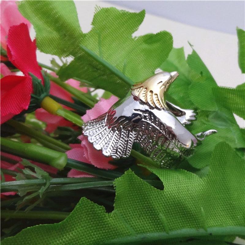 Open Size Ring Jewelry Gold Retro Eagle Wings Fashion Rings Unique Copper Alloy Eagle Ring Man's High Quality Animal Accessories