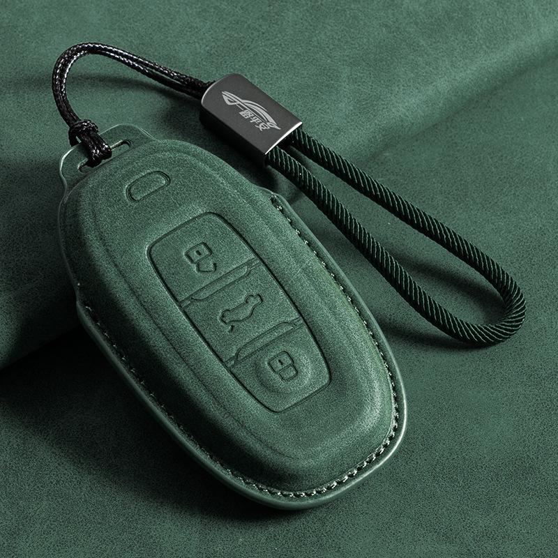 Key Case for Hongqi H5/HS5/HS7/EQM5/H9, Key Bag with EH7 Pendant