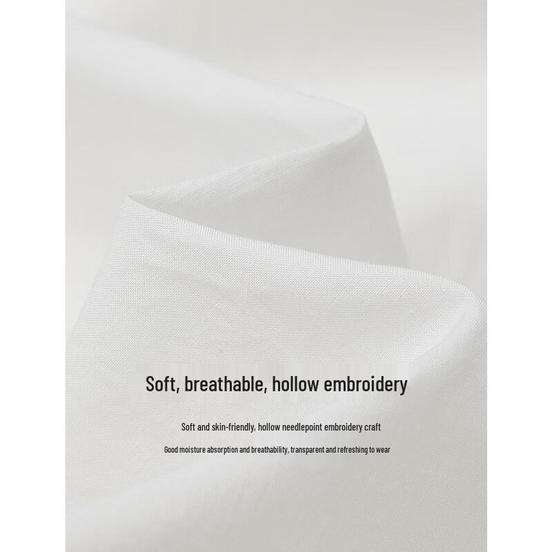 INMAN French V-Neck Embroidered A-Line Dress